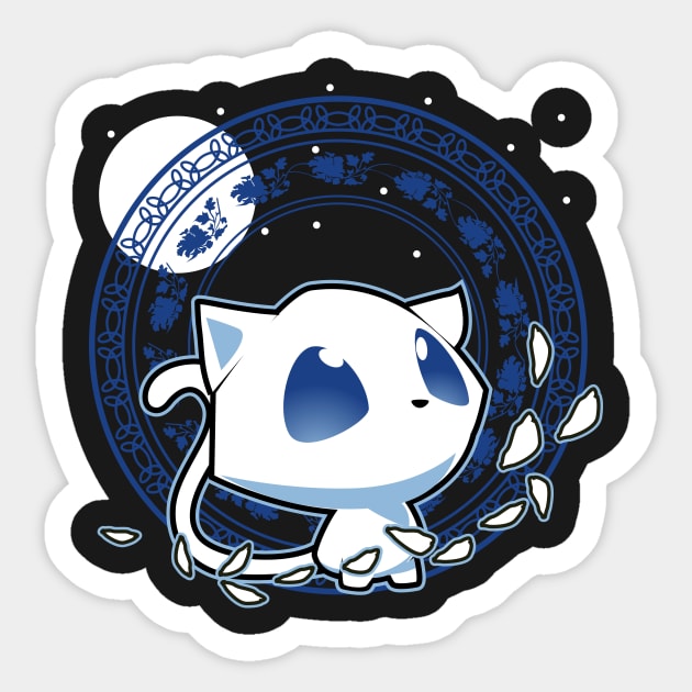 Kawaii Winter Kitty Spirit Sticker by Spikeani